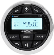 Load image into Gallery viewer, Kicker 46KMC2 Weather-Resistant Marine Grade Gauge Mount Media Center Receiver with Bluetooth Capability