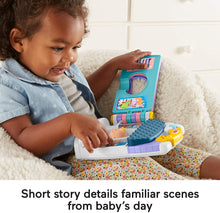 Load image into Gallery viewer, Fisher-Price Little People Baby&#39;s Day Story Set, 2 in 1 book and playset with baby figure for toddlers and preschool kids