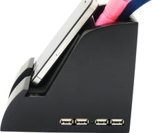 Load image into Gallery viewer, Victor PH600 Smart Charge Pencil Cup, Tablet Holder, Kindle Holder, with USB Hub