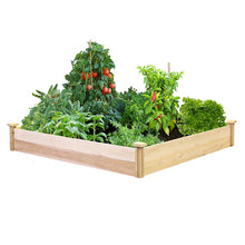 Load image into Gallery viewer, Greenes Fence Best Value Cedar Raised Garden Bed Planter 48&quot; W x 96&quot; L x 10.5&quot; H