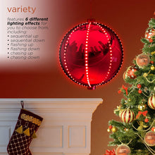 Load image into Gallery viewer, Alpine Corporation LPA108L-RD Hanging Christmas Ornament, 13-Inch Tall, Red