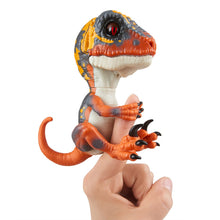 Load image into Gallery viewer, Untamed Raptor by Fingerlings - Blaze (Orange) - Interactive Collectible Dinosaur - By WowWee