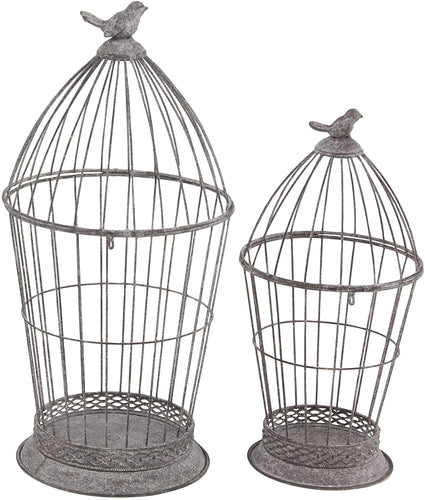 Deco 79 Farmhouse Birdcage Candle Lanterns, 10