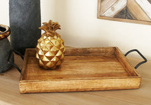 Load image into Gallery viewer, Wood Metal Tray S/3 17", 20", 24"W - 30959