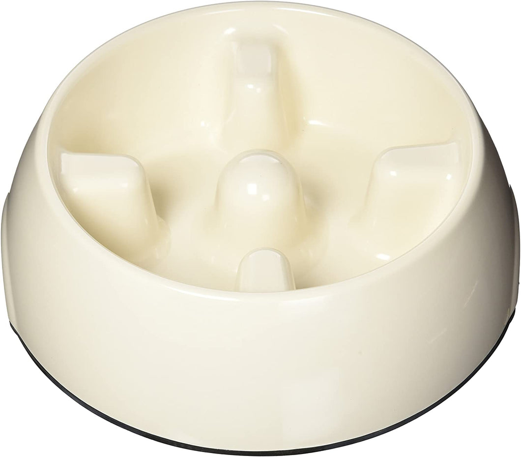 Dogit Go Slow Anti-Gulping Dog Dish, Slow Feeding Dog Bowl Suitable for Wet or Dry Food