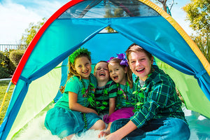 Pacific Play Tents 40205 Kids Super Duper 4-Kid Dome Tent Playhouse, 58" x 58" x 46"