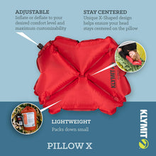Load image into Gallery viewer, Klymit Pillow X Inflatable Camping &amp; Travel Pillow