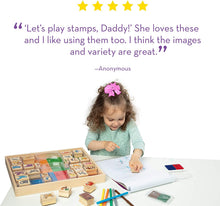 Load image into Gallery viewer, Melissa &amp; Doug Deluxe Wooden Stamp Set – Animals