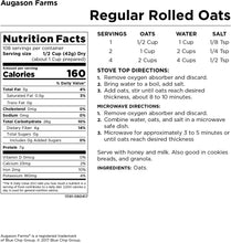 Load image into Gallery viewer, Augason Farms Regular Rolled Oats Emergency Food Storage 10 Pound Pail