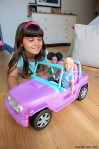 Barbie Off-Road Vehicle with Rolling Wheels