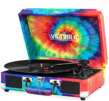 Load image into Gallery viewer, Victrola Vintage Bluetooth Portable Suitcase Record Player with Built-in Speakers