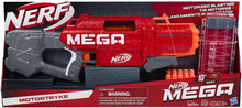 Load image into Gallery viewer, NERF Mega Motostryke Motorized 10-Dart Blaster -- Includes 10 Official Mega Darts and 10-Dart Clip -- for Kids, Teens, Adults