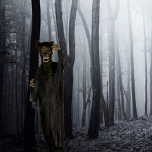 Load image into Gallery viewer, Haunted Hill Farm HHWOLF-2FLSA Life-Size Animatronic Werewolf, Indoor/Outdoor Halloween Decoration, Multi