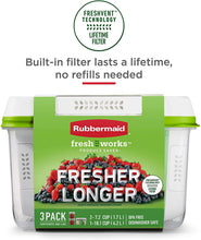 Load image into Gallery viewer, Rubbermaid FreshWorks Saver, Medium Short Produce Storage Containers