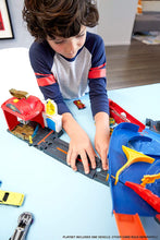 Load image into Gallery viewer, Hot Wheels FTD61 City Volcano Escape Connectable Play Set with Diecast and Mini Toy Car