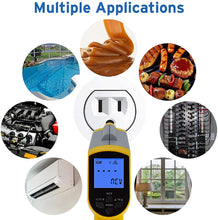Load image into Gallery viewer, Etekcity Infrared Thermometer 1025D (Not for Human) Dual Laser Temperature Gun-58℉~1022℉ (-50℃~550℃) with Adjustable Emissivity, Non-Contact Voltage Tester (NCV), Standard Size, Yellow &amp; Gray