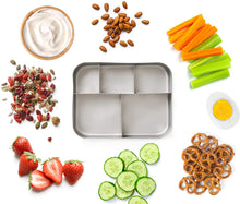 Load image into Gallery viewer, Bits Kits Stainless Steel Bento Box Lunch and Snack Container for Kids and Adults, 5 Sections