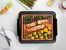 Load image into Gallery viewer, Gotham Steel Smokeless Grill Indoor Grill Ultra Nonstick Electric Grill – Dishwasher Safe Surface, Temp Control, Metal Utensil Safe, Barbeque Indoors with No Smoke!