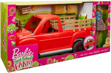 Load image into Gallery viewer, Barbie Sweet Orchard Farm Truck and Doll with Pet Dog, Hay and Crate of Corn, Gift for 3 to 8 Year Olds