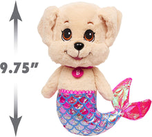 Load image into Gallery viewer, Barbie Dreamtopia Mer Puppy Plush Honey, Soft Stuffed Animal with Floating Glitter Mermaid Tail