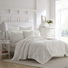 Load image into Gallery viewer, Laura Ashley Home | Luxury Premium Ultra Soft Quilt Coverlet, Comfortable 3 Piece Set, All Season Stylish Bedspread