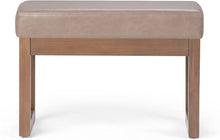 Load image into Gallery viewer, SIMPLIHOME Milltown 26 inch Wide Contemporary Rectangle Footstool Ottoman Bench