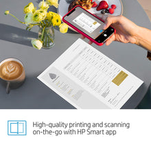 Load image into Gallery viewer, HP Tango X Smart Home Printer with Indigo Linen cover – Designed for your Smartphone with Remote Wireless Printing