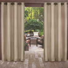 Load image into Gallery viewer, Exclusive Home Curtains Indoor/Outdoor Two Tone Textured Window Curtain Panel Pair with Grommet Top