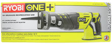 Load image into Gallery viewer, Ryobi P517 18V Lithium Ion Cordless Brushless 2,900 SPM Reciprocating Saw w/ Anti-Vibration Handle and Tool-Less Blade Changing (Battery Not Included, Power Tool Only)