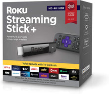 Load image into Gallery viewer, Roku Streaming Stick+ | HD/4K/HDR Streaming Device with Long-range Wireless and Voice Remote with TV Controls