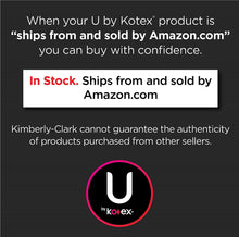 Load image into Gallery viewer, U by Kotex CleanWear Ultra Thin Pads with Wings, Heavy Flow, Unscented, 64 Count