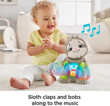 Load image into Gallery viewer, Fisher-Price Linkimals Smooth Moves Sloth, clapping baby toy with music, lights, and learning songs for babies &amp; toddlers ages 9 months &amp; up