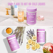 Load image into Gallery viewer, Vital Proteins Beauty Collagen Peptides Powder Supplement for Women, 120mg of Hyaluronic Acid, 15g of Collagen Per Serving, Enhances Skin Elasticity and Hydration, Lavender Lemon, 9oz Canister