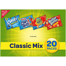 Load image into Gallery viewer, Nabisco Classic Mix Variety Pack, OREO Mini, CHIPS AHOY! Mini, Nutter Butter Bites, RITZ Bits Cheese, 20 - 1 oz Snack Packs