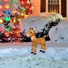 Load image into Gallery viewer, ProductWorks 26-Inch Holiday Décor Rudolph LED Pre-Lit 3D Yard Art with