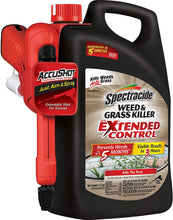 Load image into Gallery viewer, Spectracide Weed &amp; Grass Killer With Extended Control, AccuShot Sprayer, 1.33 gal