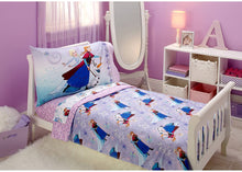 Load image into Gallery viewer, Disney Frozen Unleash The Magic 4pc Toddler Bedding Set - Elsa - Anna - Olaf