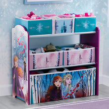 Load image into Gallery viewer, Delta Children 6-Bin Toy Storage Organizer, Disney Frozen