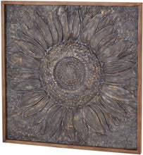 Load image into Gallery viewer, Deco 79 Traditional Framed Flower Wall Decor 1&quot;W x 39&quot;H Gray, Brown