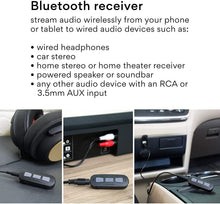 Load image into Gallery viewer, MEE audio BTR Bluetooth Wireless Audio Receiver Adapter with Cinemaear Audio Enhancement Technology