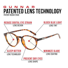 Load image into Gallery viewer, Gaming Glasses | Blue Light Blocking Glasses | Attache/Dark Red by Gunnar | 65% Blue Light Protection, 100% UV Light, Anti-Reflective To Protect &amp; Reduce Eye Strain &amp; Dryness