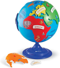 Load image into Gallery viewer, Learning Resources Puzzle Globe, 3-D Geography Puzzle, Fine Motor, 14 Pieces, Ages 3+