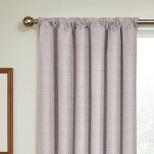 Load image into Gallery viewer, ECLIPSE Kendall Thermal Insulated Single Panel Rod Pocket Darkening Curtains for Living Room, 42&quot; x 95&quot;, Grey