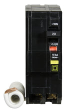 Load image into Gallery viewer, Square D by Schneider Electric QO220GFICP QO Qwik-Gard 20-Amp Two-Pole GFCI Breaker