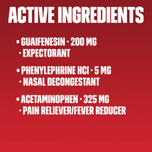 Load image into Gallery viewer, Mucinex Sinus-Max Severe Congestion &amp; Pain Relief Maximum Strength Caplets- Sinus Decongestant, Headache Relief &amp; Loosens Mucus, Expectorant 20 Count
