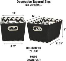 Load image into Gallery viewer, Household Essentials Small Tapered Bins