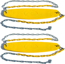 Load image into Gallery viewer, Swing-N-Slide WS 5104 Two Extreme Duty Yellow Swing Seats with a Heavy Duty Ring/Trapeze Combo Swing Swing Set Refresher Bundle, Yellow