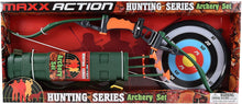 Load image into Gallery viewer, Bow and Arrow Set – Archery Toy Set for Kids | Hunting Role Play Toy | Includes 3 Suction Cup Arrows Target and Quiver – Maxx Action