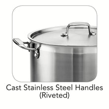 Load image into Gallery viewer, Tramontina 80120/001DS Tramontina Gourmet Stainless Steel Covered Stock Pot, 16-Quart