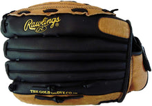 Load image into Gallery viewer, Rawlings Unisex 14 inch Slow Pitch Right Throw Softball Glove, Adult, Black/Tan, 14